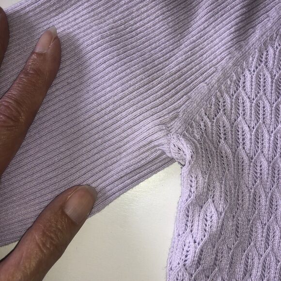Victorias Secret Lilac Ribbed Textured Sweater Size XS/TP - Picture 9 of 16